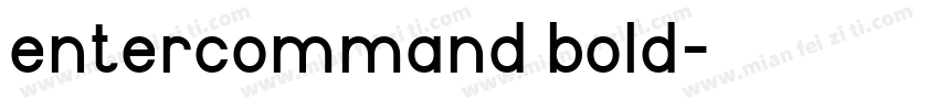 entercommand bold字体转换